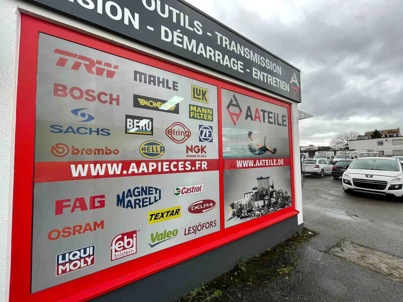 Devanture du magasin AATEILE à Kehl